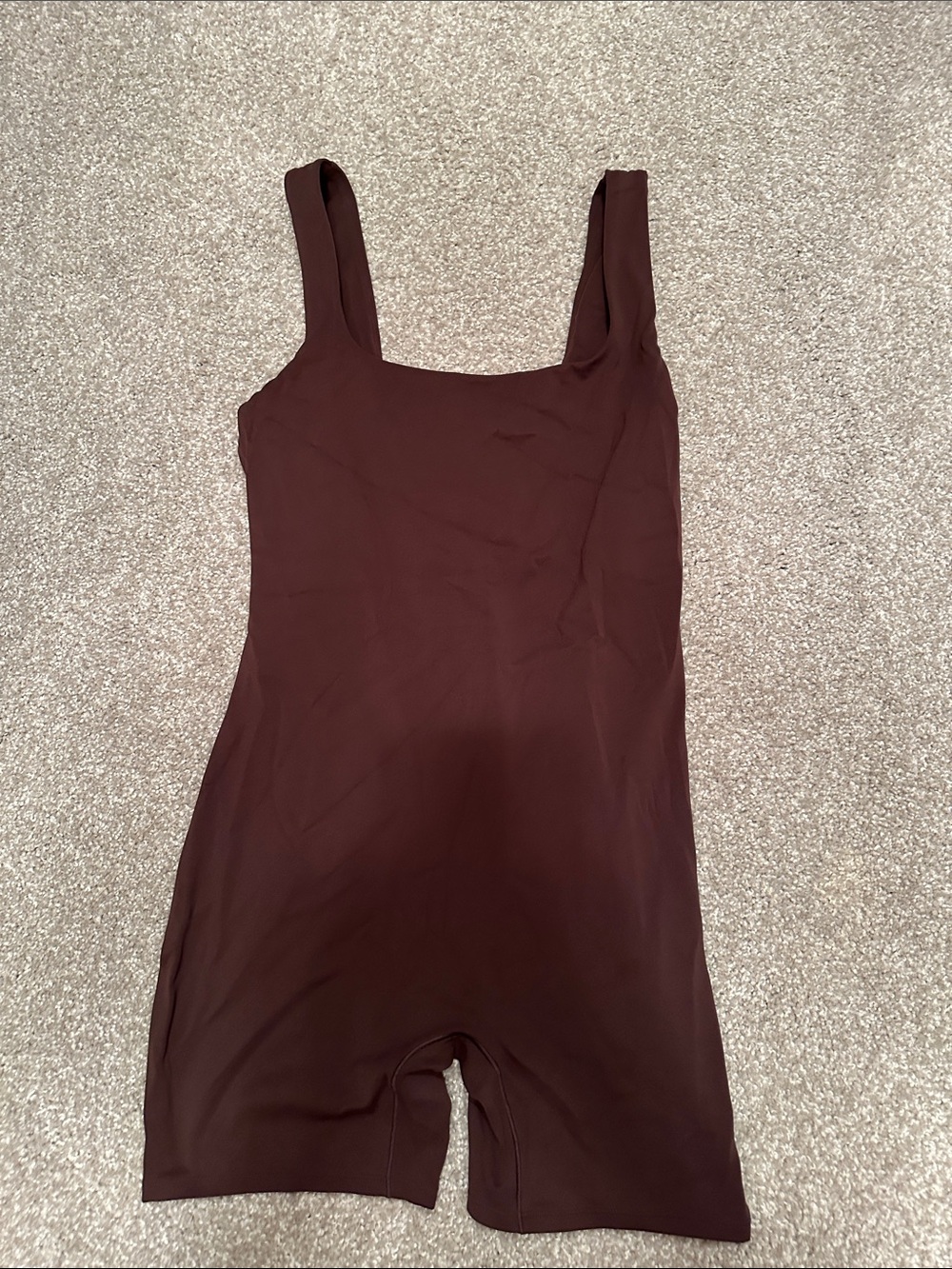Momanda Women's Seamless Maternity Short Bodysuit - Brown